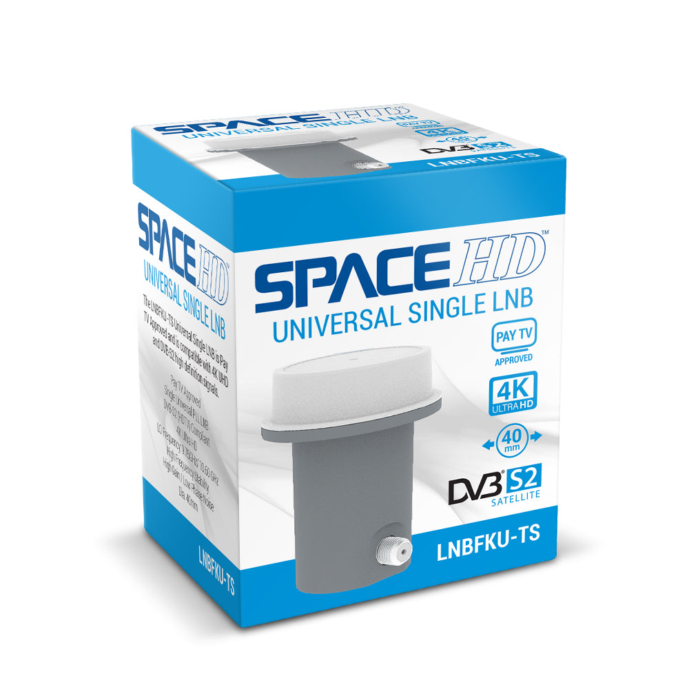 SpaceHD Universal Single LNB KU Band 9,75-10,6GHz – LNBFKU-TS