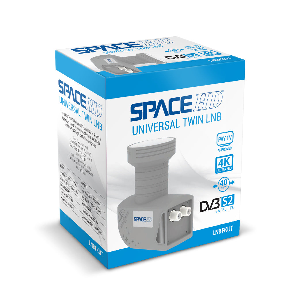 SpaceHD Universal Twin LNB KU Band 9,75-10,6GHz – LNBFKUT