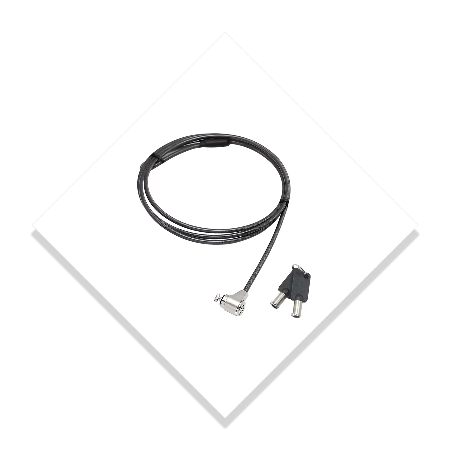 Legion Notebook Key Lock Single Head Round key Lock 2m Cable - Guards On Duty Shop & Security Guards