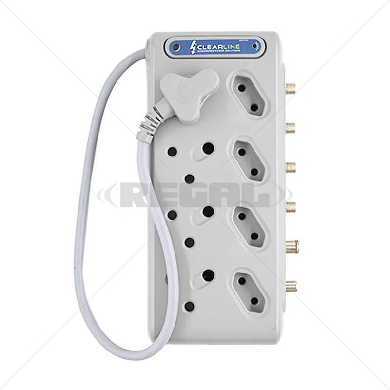 Clearline Protection Multiplug 4x16A 3-Pin, 4x2 Pin, DSTV & TV