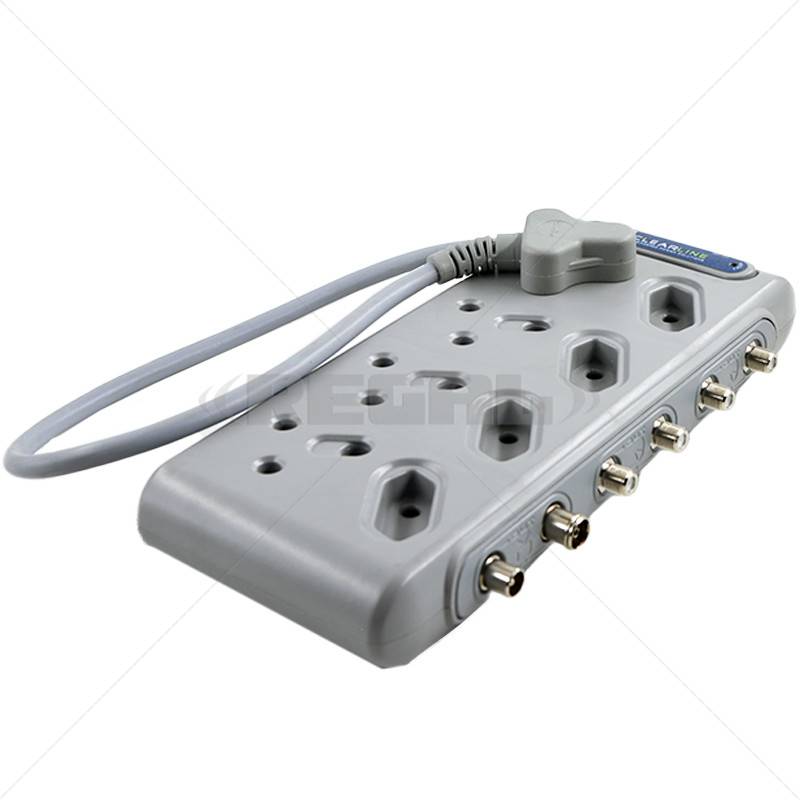 Clearline Protection Multiplug 4x16A 3-Pin, 4x2 Pin, DSTV & TV