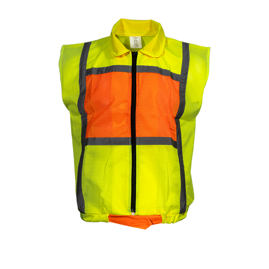 Pinnacle Lime & Orange Reflective Jacket Sleeveless (S – 2XL) (Pack of 2)
