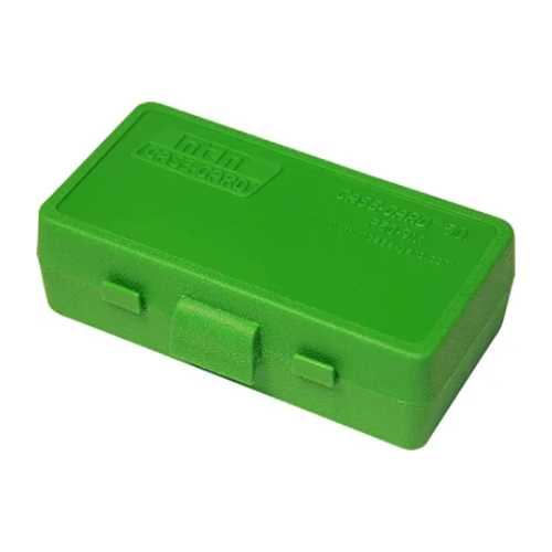 MTM AMMO BOX 50 RD 9MMP / 380 ACP GR — MTM-P50-9M-10