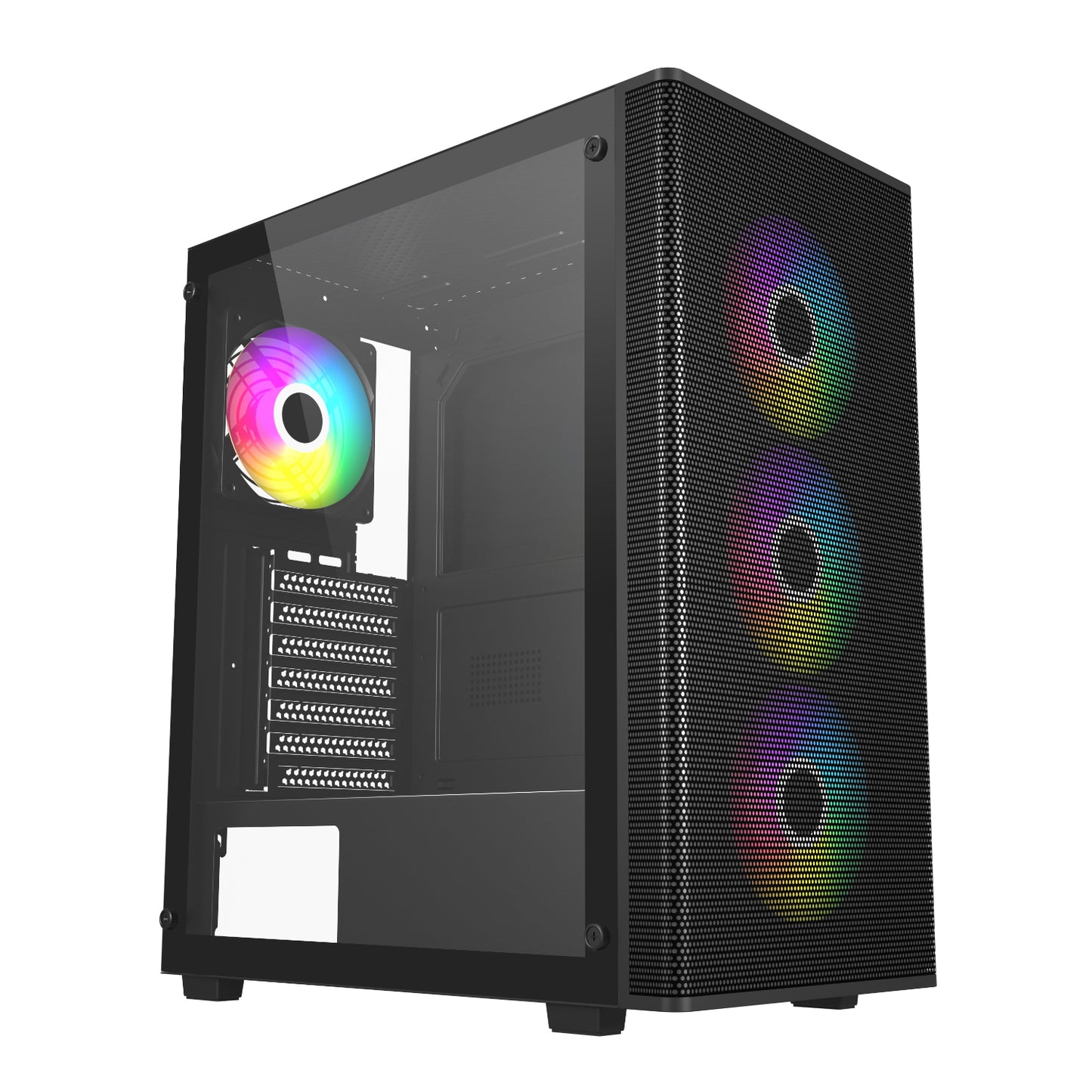 FSP M220 ATX Mid Tower Gaming Chassis - Black - Guards On Duty Shop & Security Guards