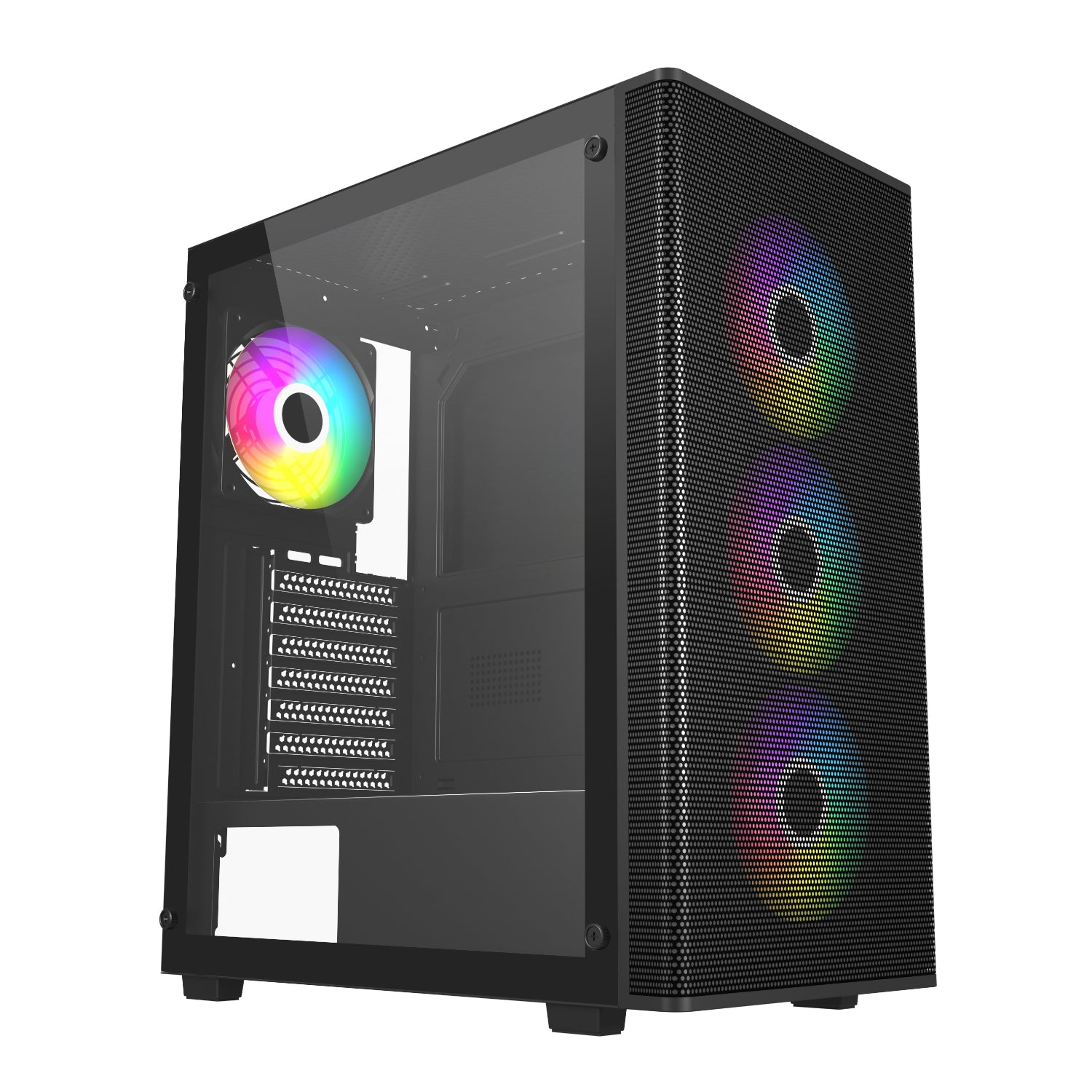 FSP M220 ATX Mid Tower Gaming Chassis - Black - Guards On Duty Shop & Security Guards