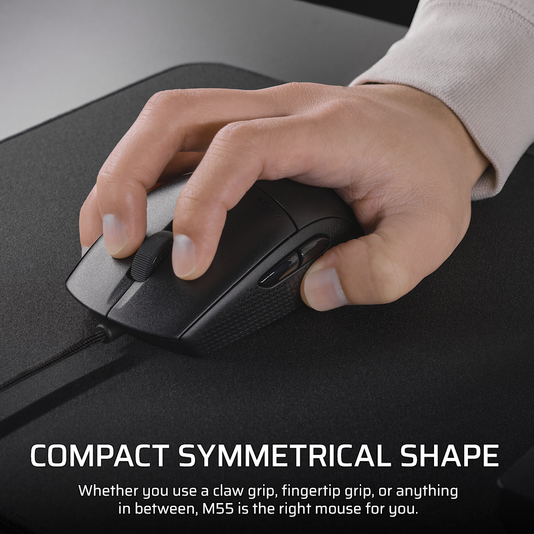 Corsair M55 Gaming Mouse; Wired;16000 DPI; BLK