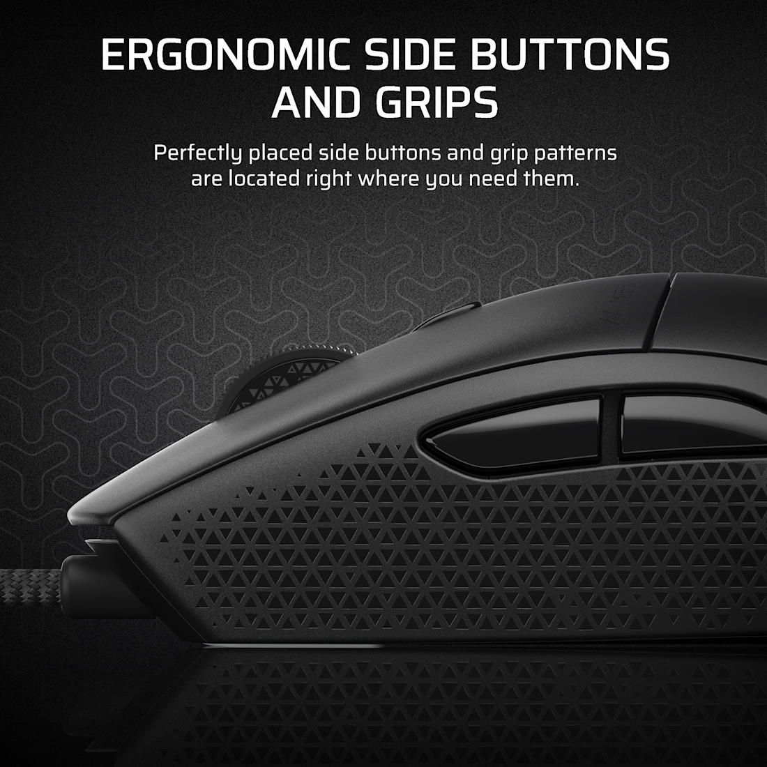 Corsair M55 Gaming Mouse; Wired;16000 DPI; BLK