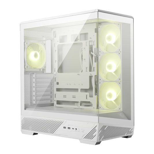 MSI MAG PANO 130R PZ ATX Gaming Chassis - White - Guards On Duty Shop & Security Guards