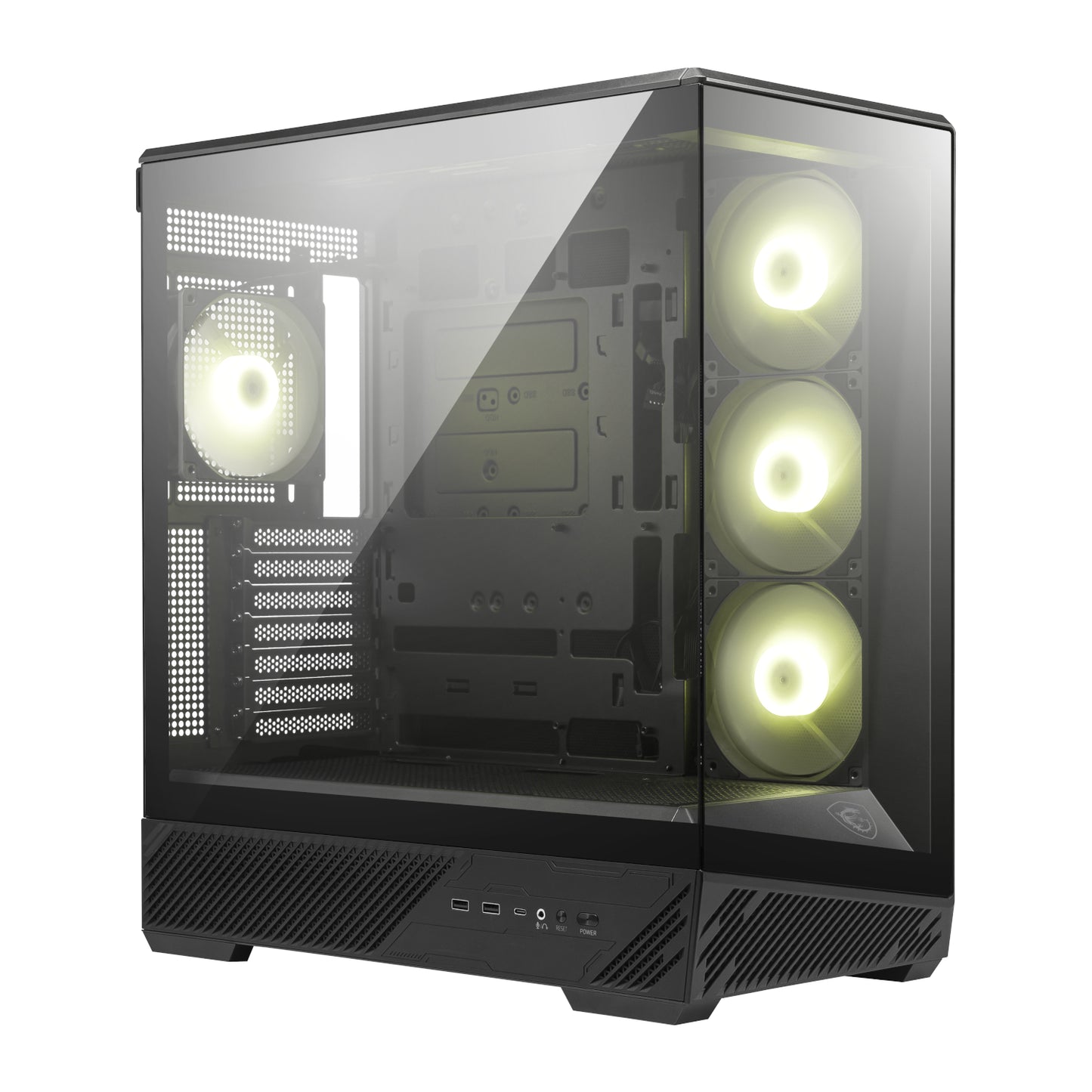 MSI MAG PANO 130R PZ ATX Gaming Chassis - Black - Guards On Duty Shop & Security Guards