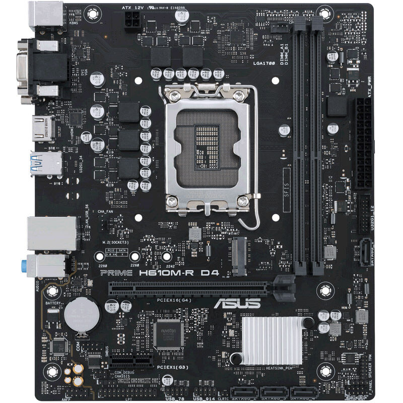 ASUS Motherboard/LGA1700/12/13/14Gen/DDR4/1xM.2/4xSATA/1xPCIe4x16/1xPCIe3x1/ D-Sub/HDMI/DVI/PS2/4xUSB