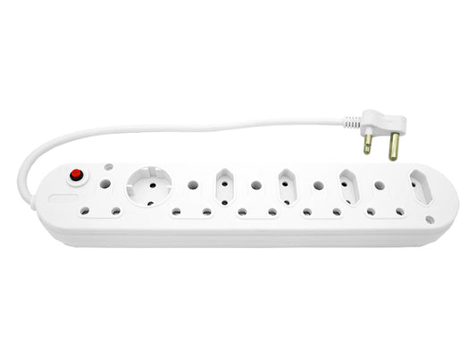 Multi Plug 5x16A 5x5A 0.5m Cord White - Guards On Duty Shop & Security Guards