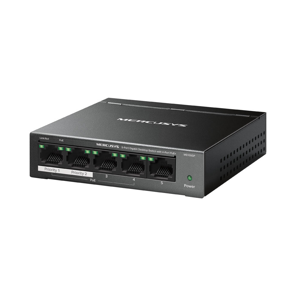 Mercusys Ms105 5 Port Gigabit 5Gb Rj45 Desktop Switch