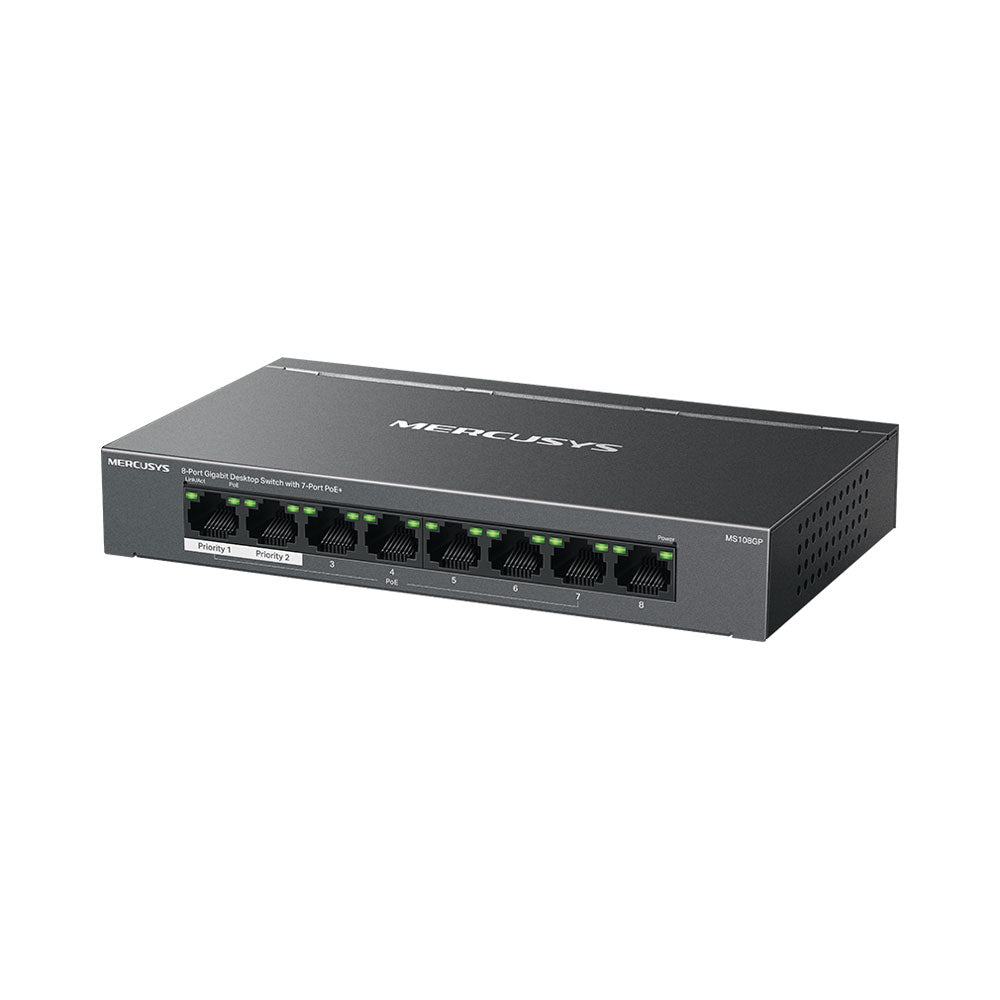 Mercusys 8-port Gb Desktop Switch with 7-port Poe+ — Mercusys | Guards on Duty Shop