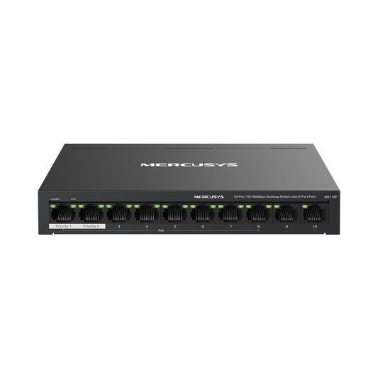 Mercusys 10-port Desktop Switch with 8-port Poe+ — Mercusys | Guards on Duty Shop