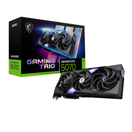 MSI GeForce RTX 5070 GAMING TRIO OC 12GB Graphics Card – Black - Guards On Duty Shop & Security Guards