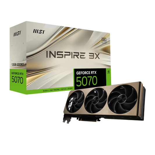 MSI GeForce RTX 5070 INSPIRE 3X OC 12GB Graphics Card - Guards On Duty Shop & Security Guards