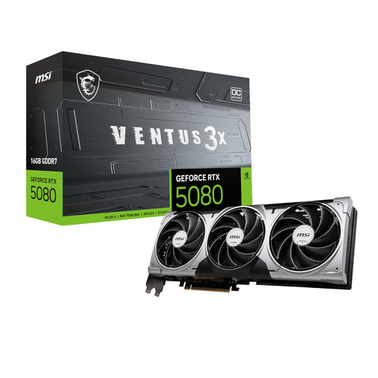 MSI GeForce RTX 5080 VENTUS 3X OC 16G Graphics Card - Guards On Duty Shop & Security Guards