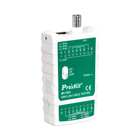 Proskit Mini Lan Cable Tester(rj45,rj11,12,22,bnc) — Proskit | Guards on Duty Shop