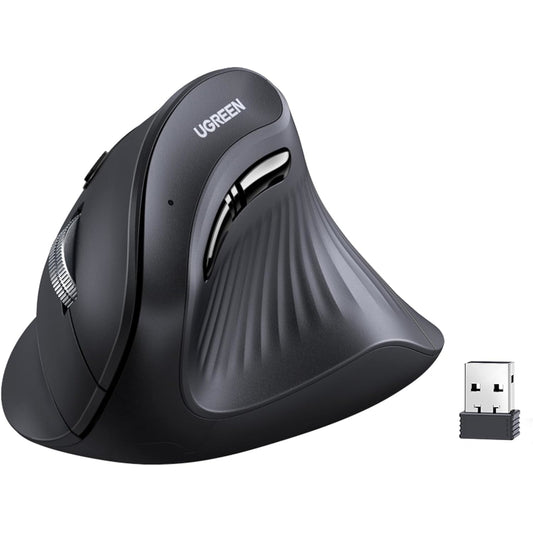 UGREEN Multi-Mode Vertical Mouse Bluetooth and 2.4G Wireless–Black - Guards On Duty Shop & Security Guards