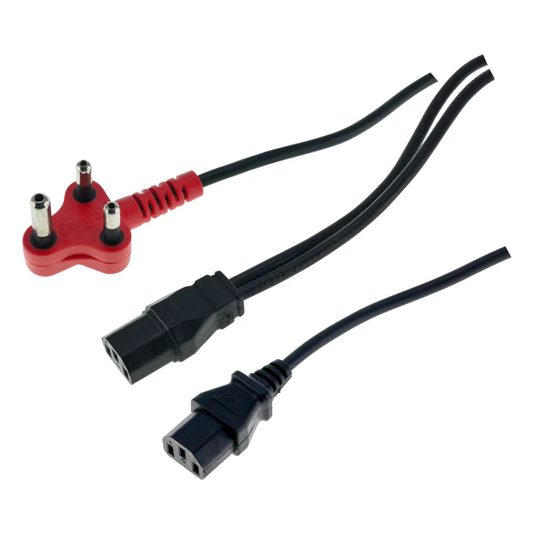 2 Power cable kettle to red plug (Shaved) - Guards On Duty Shop & Security Guards