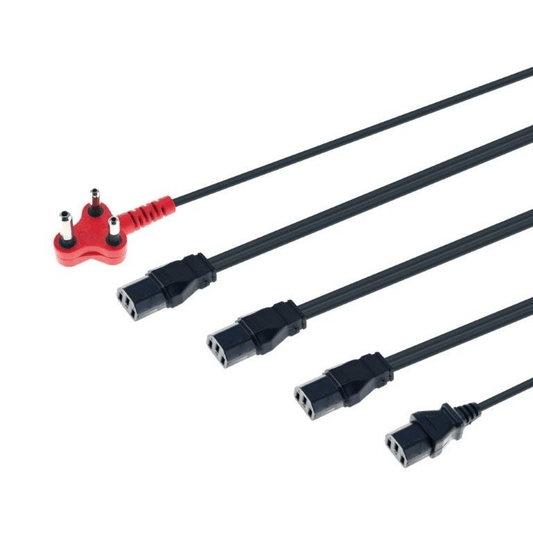 4 Power cable kettle to red plug (Shaved) - Plug - Tarsus Distribution - Accessories - Guards On Duty Shop & Security Guards