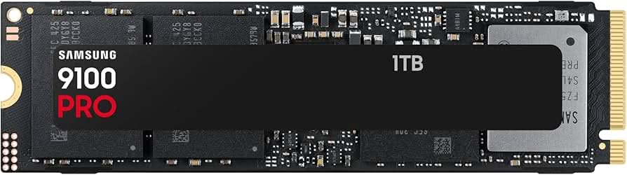 SAMSUNG MZ-VAP1T0BW 9100 PRO 1 TB NVMe SSD - Read Speed up to 14 700 MB/s; Write Speed to up 13 300 MB/s; Random Read up to 1 85