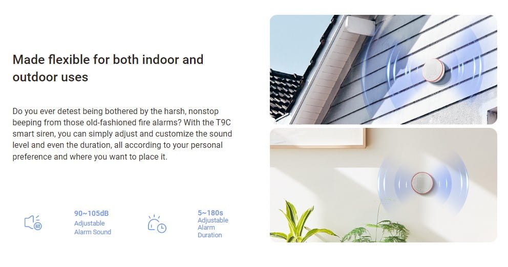 EZVIZ T9C Indoor / Outdoor Smart Siren