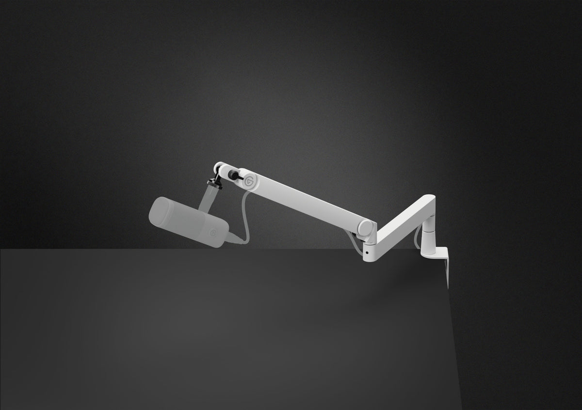 Elgato Wave Mic Arm Pro - Studio-grade boom arm; 780 mm Horizontal reach; 750 mm vertical reach; 150 mm Riser extension - White