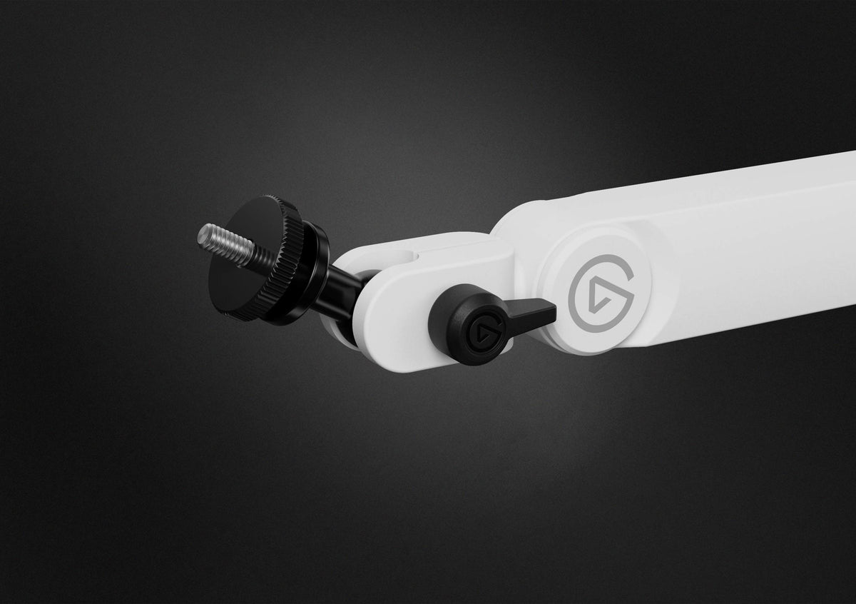 Elgato Wave Mic Arm Pro - Studio-grade boom arm; 780 mm Horizontal reach; 750 mm vertical reach; 150 mm Riser extension - White