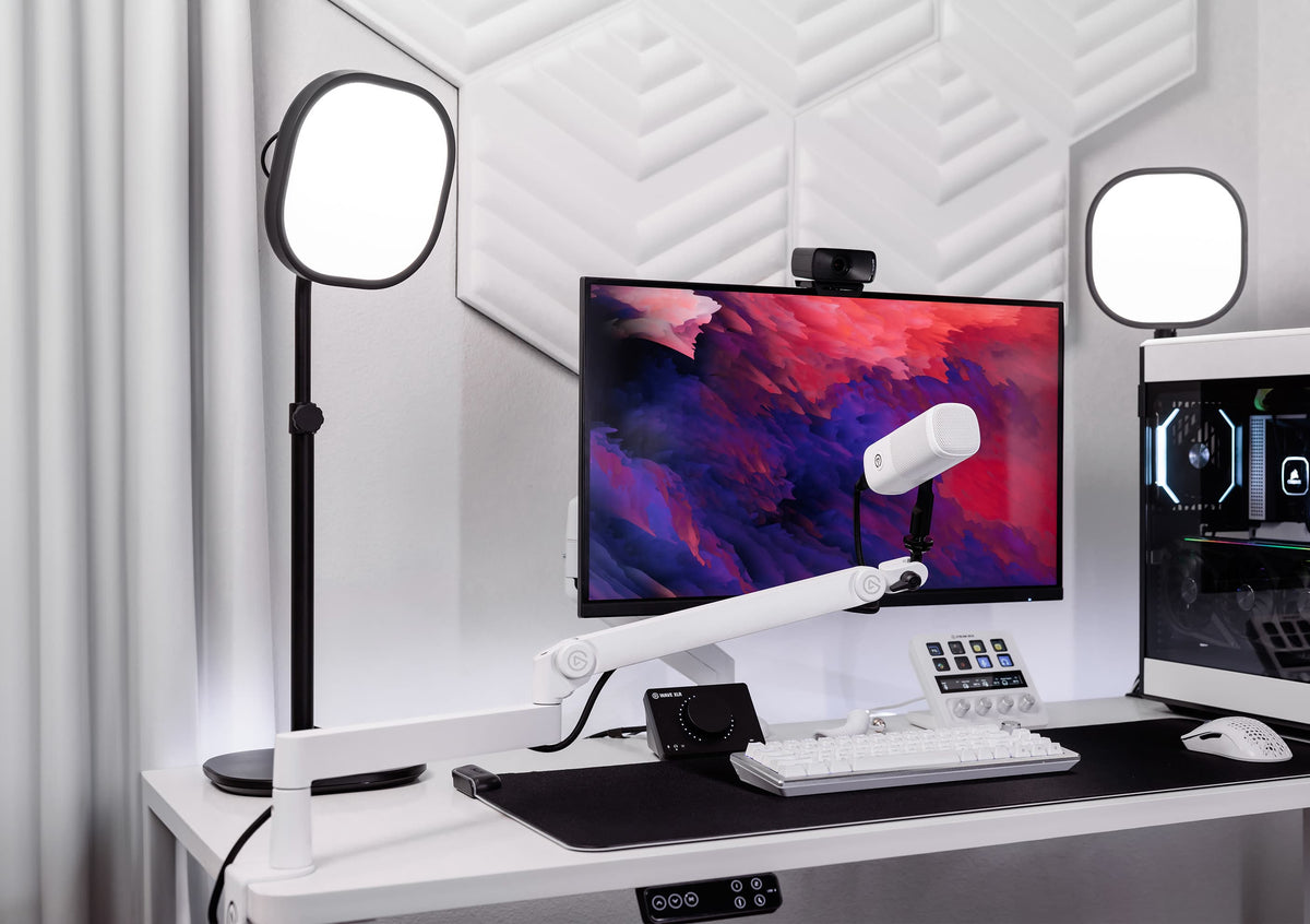 Elgato Wave Mic Arm Pro - Studio-grade boom arm; 780 mm Horizontal reach; 750 mm vertical reach; 150 mm Riser extension - White