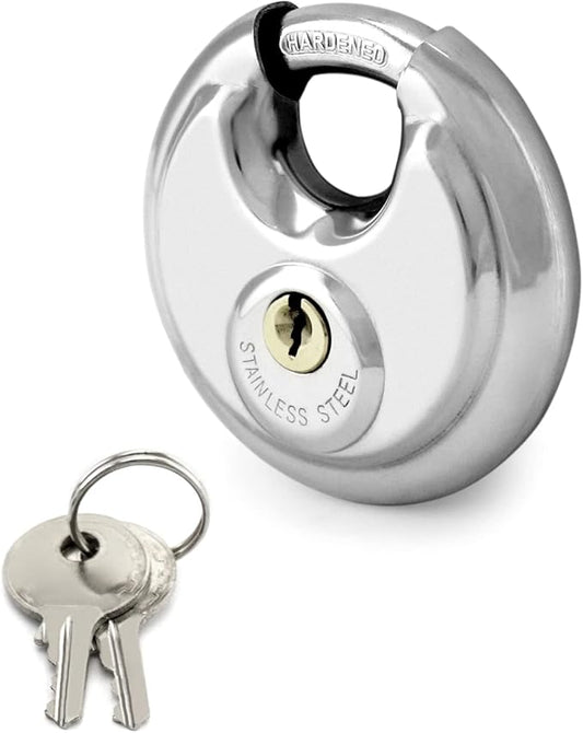 Noble 70Mm Stainless Steel Disc Padlock