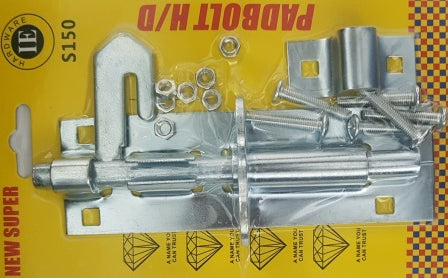 Noble Lockable Pad Bolt Latch 150Mm Zinc Plated