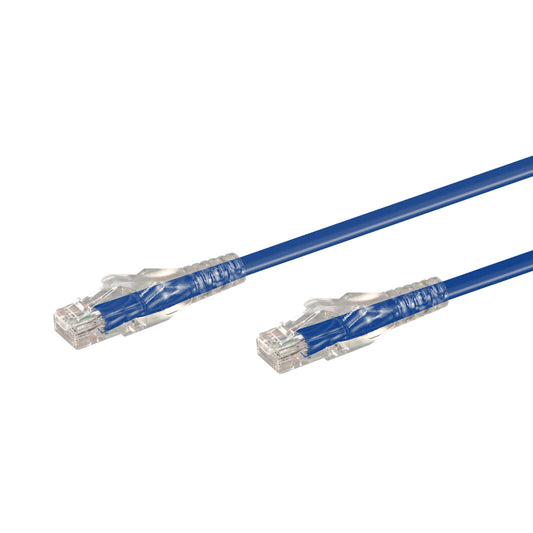 30M CAT6 MOULDED FLYLEAD -BLUE