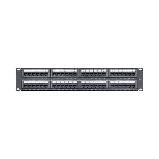 LINKQNET 2U 48-PORT CAT6 UTP PATCH PANEL - NO CABLE MANAGEMENT