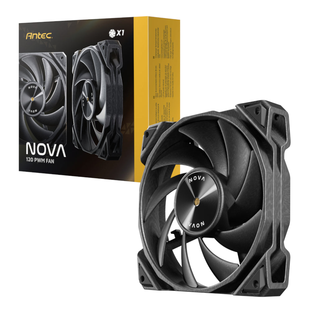 Antec NOVA 120 PWM Fan with Speed Controller - Black - Guards On Duty Shop & Security Guards