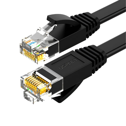 UGREEN NW102 Cat6 U/UTP Flat Ethernet Cable 1m - Black - Guards On Duty Shop & Security Guards