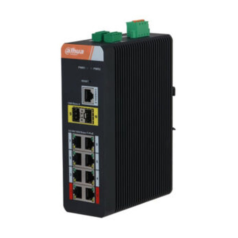 Dahua DH-IS4210-8GT-120 - Dahua Switch Managed Ind 8 PoE GB 2-Port GB RJ45 2-Port GB SFP 120W
