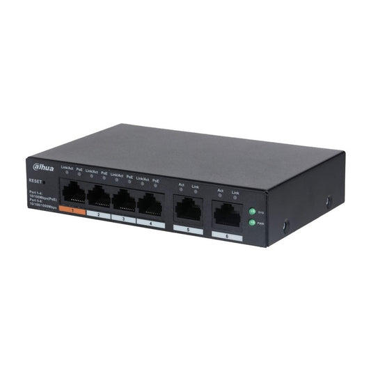 Dahua DH-CHS4206-4ET-90 - Dahua Cloud Managed Switch 4 PoE 10/100 2 Port SFP 90W