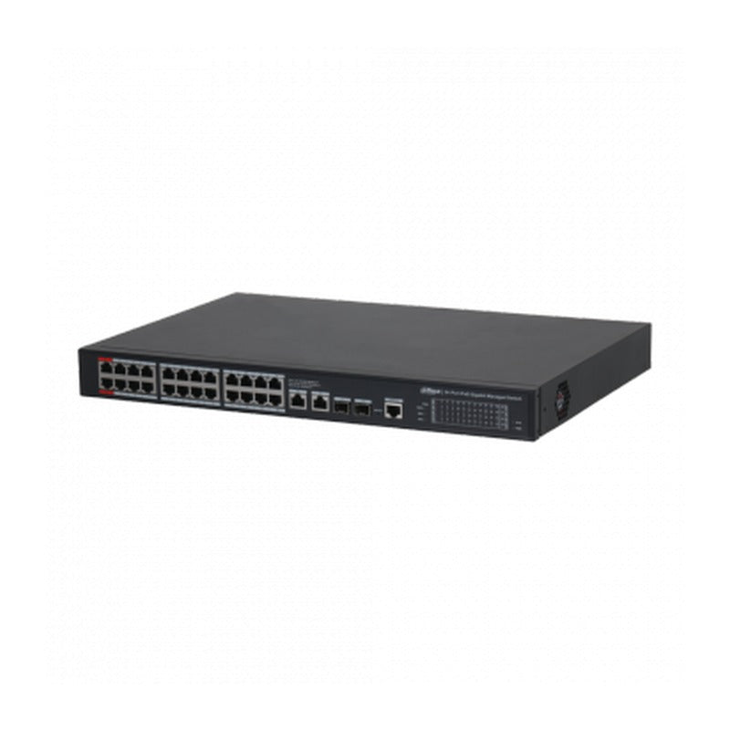 Dahua DH-S4228-24GT-360 - Dahua Switch Managed Desktop 24 PoE GB 2-Port RJ45 2-Port SFP 360W