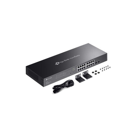 Omada SG2218P - Omada 18 Port Gigabit Smart Switch with 16-Port PoE + 2 SFP Ports