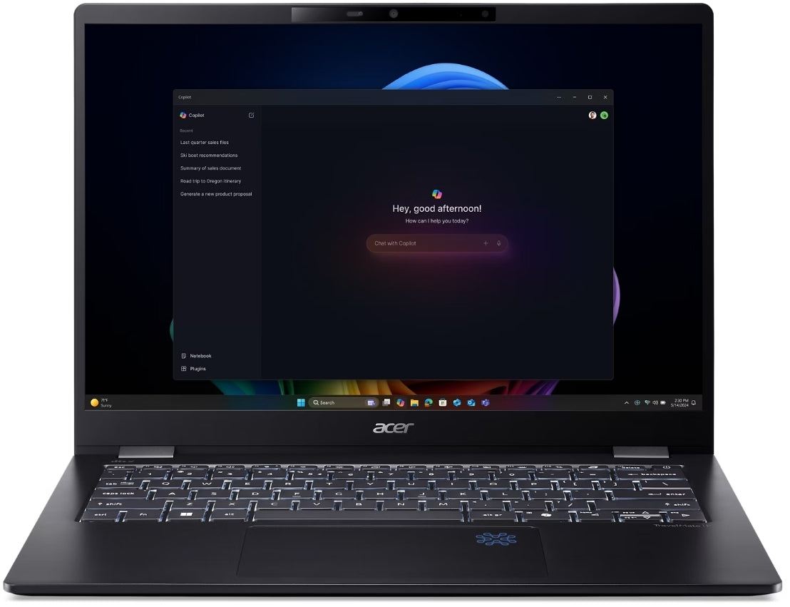 Acer| TMP614-54T-TCO | U7- 268V | 14'' WUXGA IPS Touch AI PC | UMA | 32 GB | 1024GB SSD | W11P