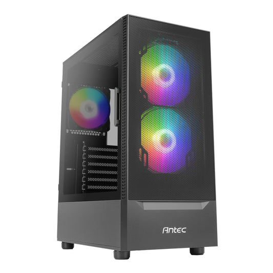 Antec NX410 V2 ATX | Micro-ATX | ITX ARGB Mid-Tower Gaming Chassis - Black - Guards On Duty Shop & Security Guards