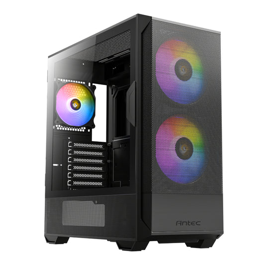 Antec NX416L ATX | Micro-ATX | ITX ARGB Mid-Tower Gaming Chassis - Black - Guards On Duty Shop & Security Guards