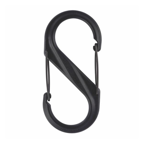 Nite Ize S-Biner Plastic Double Gated Carabiner #8 - Black/Black Gates