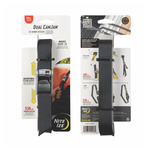 Nite Ize Dual CamJam Tie Down System 12ft Strap