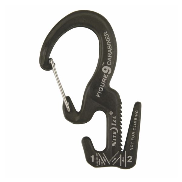 Nite Ize Figure 9 Carabiner Rope Tightener - Small - Black