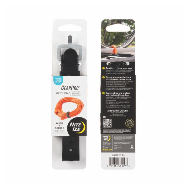 Nite Ize GearPro Utility Strap 12in - Black