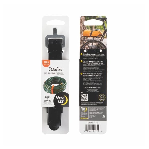 Nite Ize GearPro Utility Strap 18in - Black