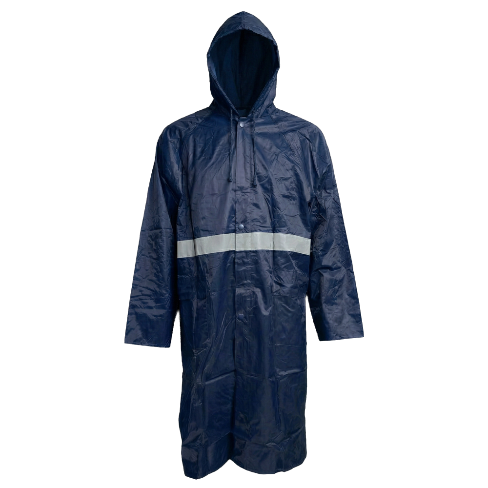 Pinnacle Oxford Rubberised Rain Coat Navy (M – 3XL) (Pack of 2)