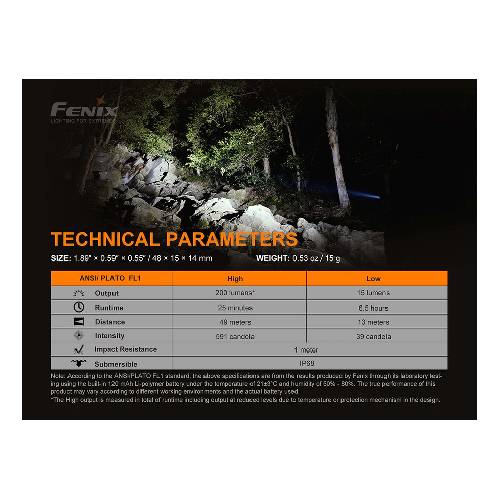 FENIX E02R LED FLASHLIGHT BLACK - Guards On Duty Shop